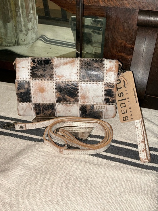 Bed Stu Handbags - NWT Bed Stu Cadence PW Wallet Wristlet Crossbody Bag  Black Nectar Lux MSRP $198